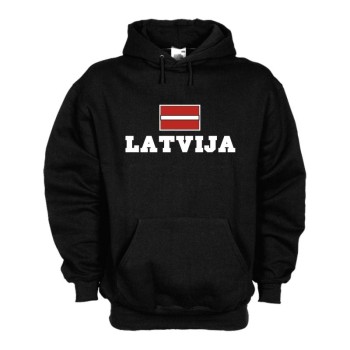 Kapuzensweat LETTLAND (Latvija), Flagshirt, Fan Hoodie S-6X (WMS02-37d)