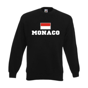Sweatshirt MONACO, Flagshirt, Fanshirt S - 6XL (WMS02-39c)