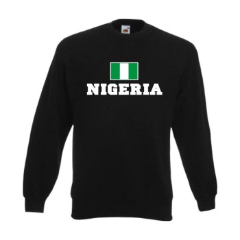 Sweatshirt NIGERIA, Flagshirt, Fanshirt S - 6XL (WMS02-42c)