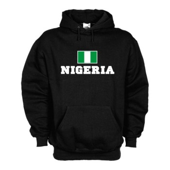 Kapuzensweat NIGERIA, Flagshirt, Fan Hoodie S-6X (WMS02-42d)