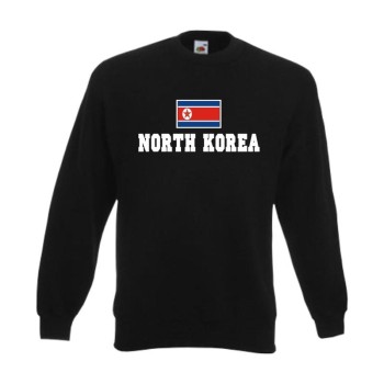 Sweatshirt NORDKOREA (North Korea), Flagshirt, Fanshirt S - 6XL (WMS02-43c)