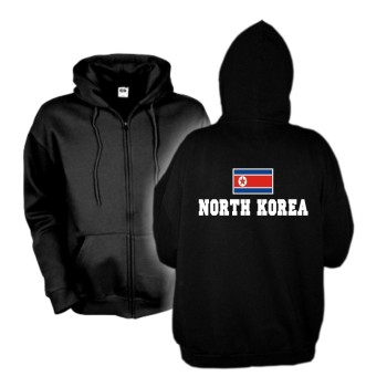 Kapuzenjacke NORDKOREA (North Korea), Flagshirt, Hoodie S-6XL (WMS02-43e)