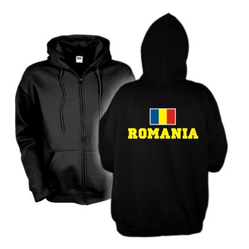 Kapuzenjacke RUMÄNIEN (Romania), Flagshirt, Hoodie S-6XL (WMS02-51e)