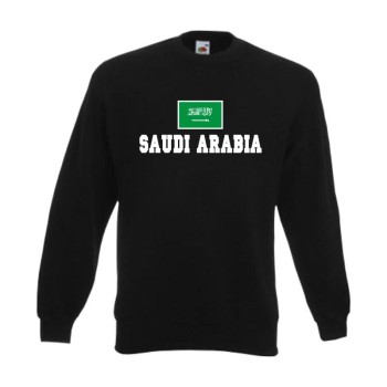 Sweatshirt SAUDIARABIEN (Saudi Arabia), Flagshirt, Fanshirt S - 6XL (WMS02-53c)