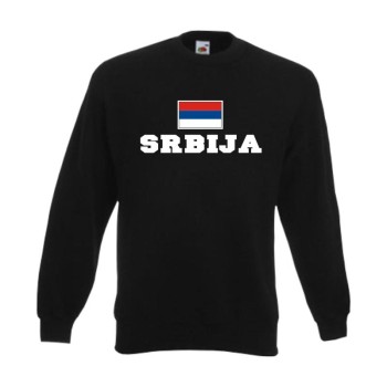 Sweatshirt SERBIEN (Srbija), Flagshirt, Fanshirt S - 6XL (WMS02-57c)