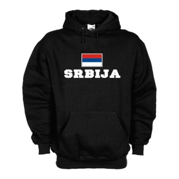 Kapuzensweat SERBIEN (Srbija), Flagshirt, Fan Hoodie S-6X (WMS02-57d)