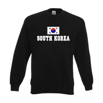 Sweatshirt SÜDKOREA (South Korea), Flagshirt, Fanshirt S - 6XL (WMS02-62c)