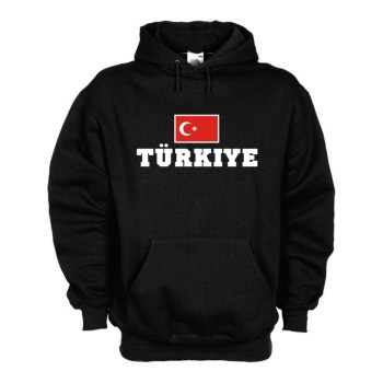 Kapuzensweat TÜRKEI (Türkiye), Flagshirt, Fan Hoodie S-6X (WMS02-68d)