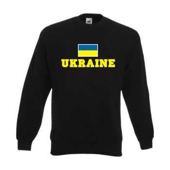 Sweatshirt UKRAINE, Flagshirt, Fanshirt S - 6XL (WMS02-69c)