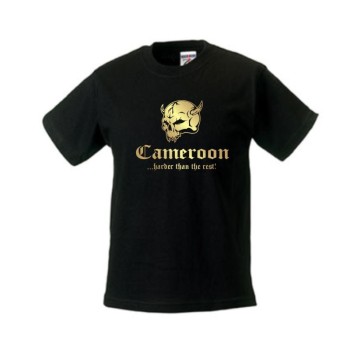 Kinder T-Shirt KAMERUN (Cameroon) harder than the rest (WMS05-32f)