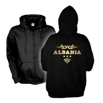 Kapuzenjacke ALBANIEN (Albania) Ländershirt Hoodie S - 6XL (WMS06-06e)