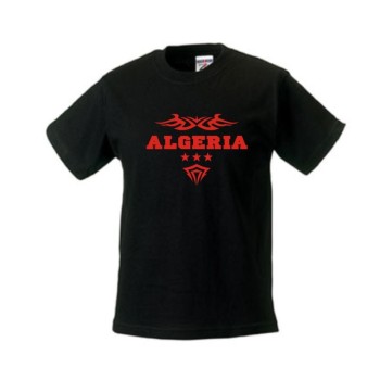 Kinder T-Shirt ALGERIEN (Algeria) Ländershirt (WMS06-07f)