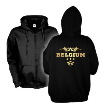 Kapuzenjacke BELGIEN (Belgium) Ländershirt Hoodie S - 6XL (WMS06-11e)