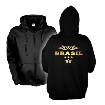 Kapuzenjacke BRASILIEN (Brasil) Ländershirt Hoodie S - 6XL (WMS06-12e)