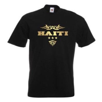 T-Shirt HAITI Ländershirt S - 5XL (WMS06-24a)