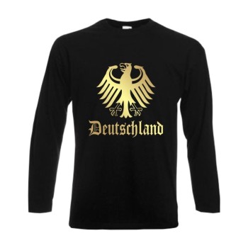 Longsleeve DEUTSCHLAND Ländershirt mit Bundesadler (WMS07-03b)