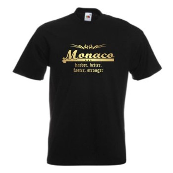 T-Shirt MONACO harder better faster stronger (WMS07-39a)
