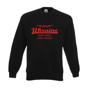 Sweatshirt UKRAINE harder better faster stronger (WMS07-69c)