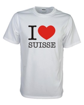 T-Shirt, I love SCHWEIZ (Suisse), Länder Fanshirt S-5XL (WMS11-56)