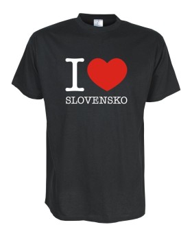 T-Shirt, I love SLOVAKEI (Slovensko), Länder Fanshirt S-5XL (WMS11-58)