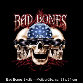 Sweatshirt Bad Bones Skulls, Totenkopf, Funshirt S - 6XL (ADS00303)