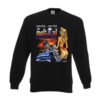 Sweatshirt Softail / Girl, Biker Funshirt