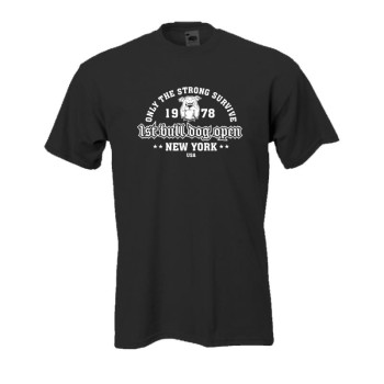 only the strong survive - schwarzes Fun T-Shirt (BL004)