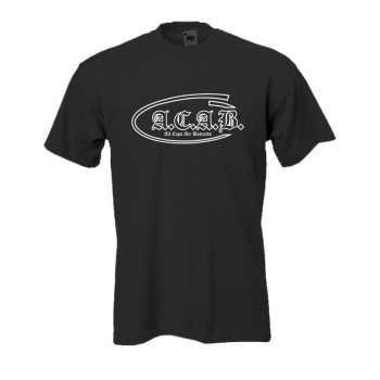 A.C.A.B - acab - schwarzes Fun T-Shirt (BL010)