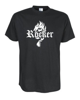 Rocker Drachentribal, Fun T-Shirt in Übergrößen