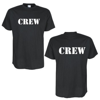 Crew - schwarzes Fun T-Shirt (BL053)