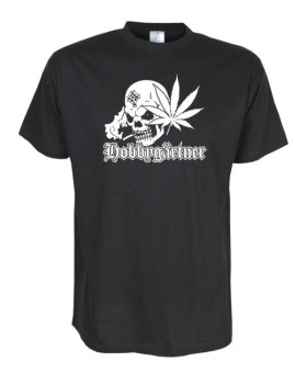 Hobbygärtner - skull, Fun T-Shirt in Übergrößen