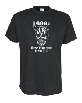 666 those who came from hell, Fun T-Shirt in Übergrößen