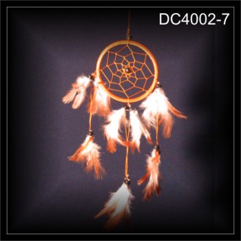 Kleiner Traumfänger, Dreamcatcher, Zwirn orange 9x30cm (DC4002-7)