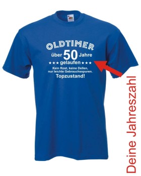 Oldtimer, über XX Jahre.. Topzustand, Geburtstags Fun T-Shirt (FSG061)