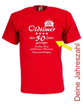 Oldtimer XX Jahre reparaturbedürftig, Geburtstags Fun T-Shirt (FSG065)