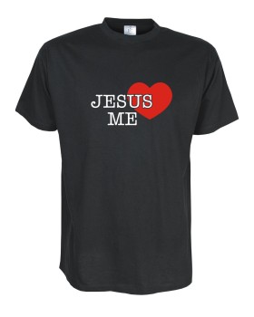 Jesus loves me, Fun T-Shirt, Funshirt bis Gr. 5XL (FSJ014)