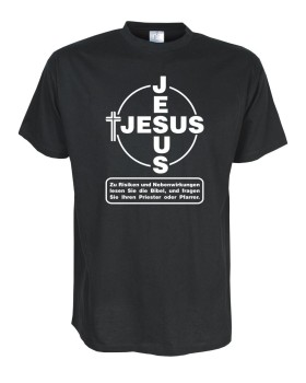 Jesus, Risiken und Nebenwirkungen, Fun T-Shirt bis Gr. 5XL (FSJ020)