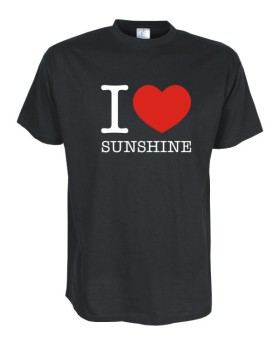 I Love you Fun T-Shirt schwarz