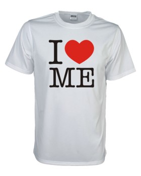 I Love me Fun T-Shirt, weiß