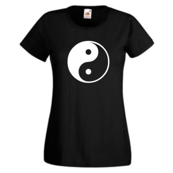 Yin Yang, T-Shirt, Damen Funshirt