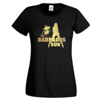 Barbados sun, T-Shirt, Damen Funshirt