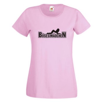 Böses Mädchen, T-Shirt, Damen Funshirt