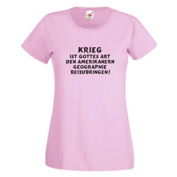 ... den Amerikanern Geografie beizubringen, T-Shirt, Damen Funshirt