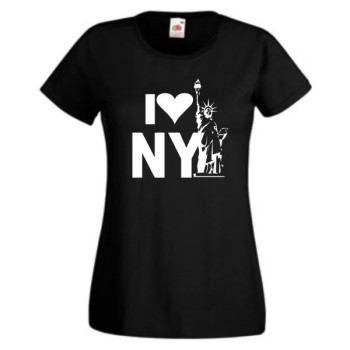 I love New York, T-Shirt, Damen Funshirt