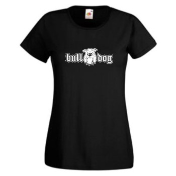 bull dog, T-Shirt, Damen Funshirt