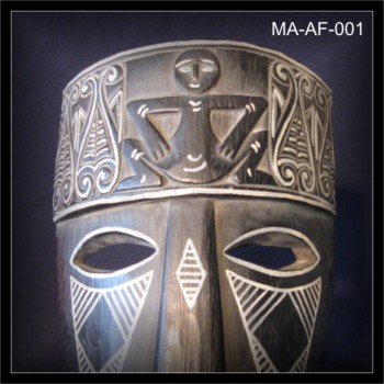 Maske mit Ständer Afrika Holz Schnitzerei (MA-AF-001)