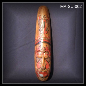 Maori Wandmaske 50cm, beige-bunt  (MA-SU-002)