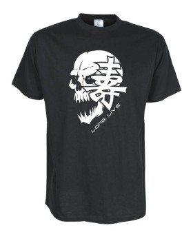 Long Live Schriftzeichen, skull Fun Shirt (STR041)