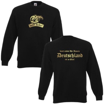 Sweatshirt DEUTSCHLAND kniet nieder Ihr Bauern, S - 6XL (WMS09-01c)