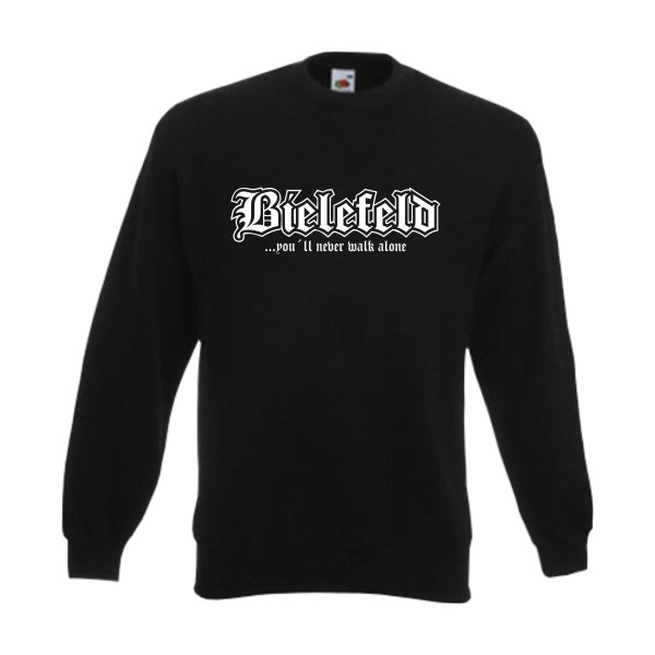 Bielefeld never walk alone - Sweatshirt, Städteshirt (SFU01-05c)